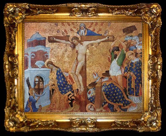 framed  MALOUEL, Jean Calvary and the Martyrdom of St Denis sg, ta009-2